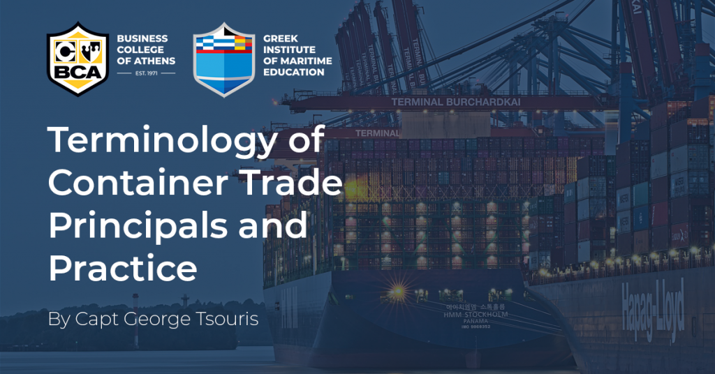 Container Trade and containerized cargo, although belong into the Dry section of Shipping Industry, presents several specific actions need to be taken into account, in order to fulfil most of the needs arise.